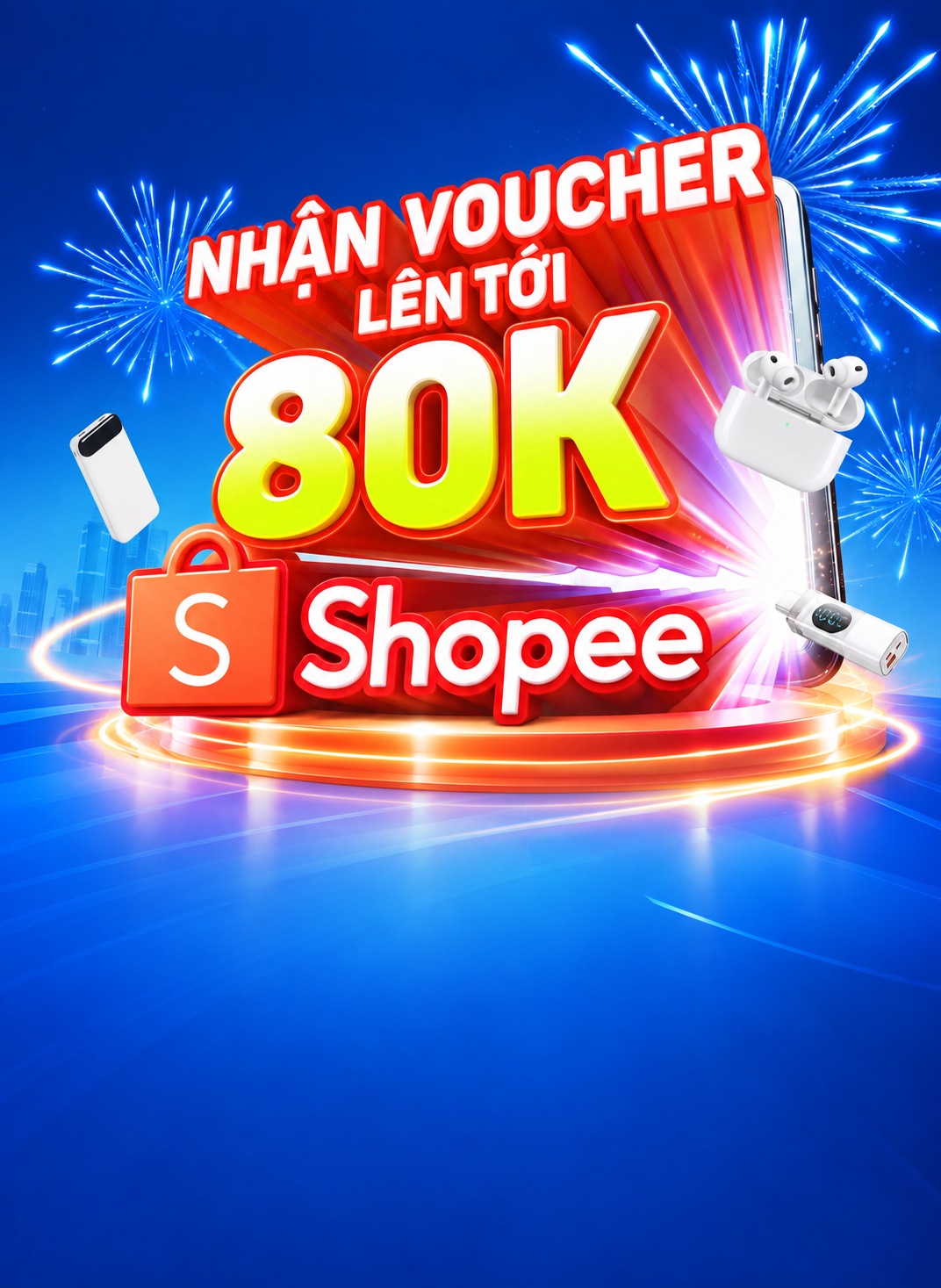 [MB Priority] Tặng voucher Shopee tới 80.000 VNĐ cho khách hàng chi tiêu thẻ lần đầu