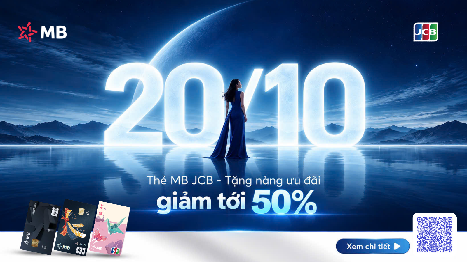 20/10 MB JCB tặng ngàn ưu đãi nâng niu phái đẹp