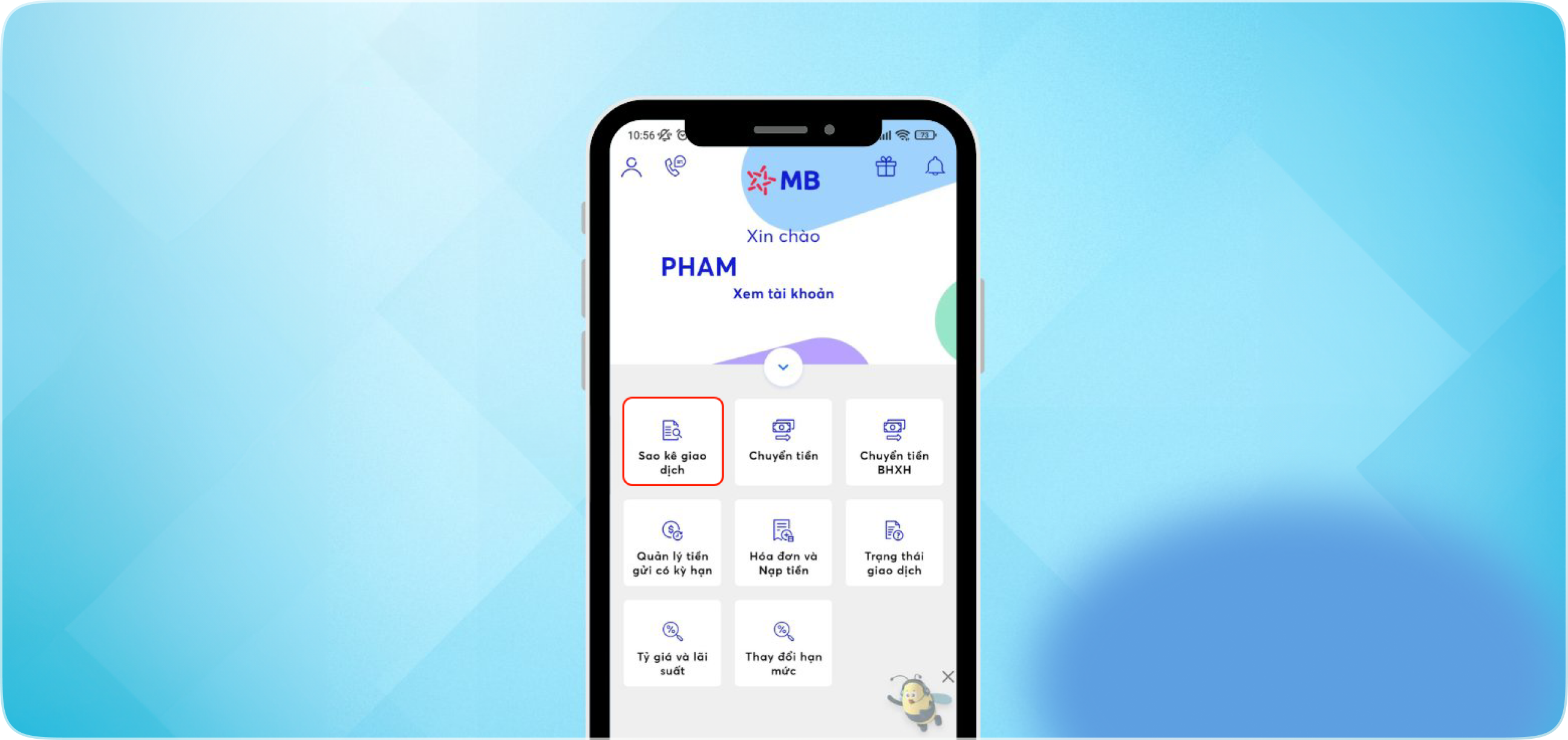 Mở tài khoản online BIZ MBBank